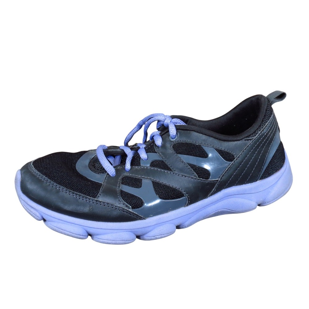 Easy Spirit Revitt Women Walking Shoe Size 9.5 M Athletic Black‎ Purple Mesh